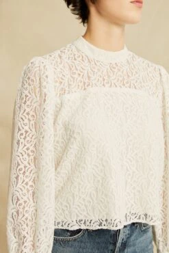 Mathea Upcycled Lace Top - Ivory -AGOLDE Shop 0610 Mathea Ivory 1745 web cfcc0812 6024 4055 b473 d3970009faf6