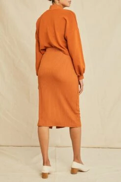 Gadot Paris Rib Skirt - Umber -AGOLDE Shop 0612 Gadot Umber 0902 web 4430a032 7c13 4786 aebf f4b20e3fb38d