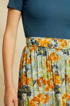 Imani Ecovero Skirt -AGOLDE Shop 0614 Imani Veranda Floral 1643 web