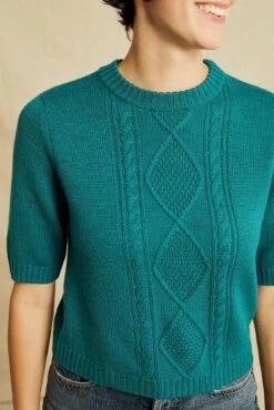 Jude Short Sleeve Wool Sweater - Jadeite - ReAmour -AGOLDE Shop 0618 Jude Jade 3068 web 3639dff6 7a63 4417 9132 1ec35a350de0