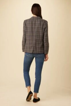 Pippa Upcycled Wool Blazer - Purple Plaid 6 Pippa Upcycled Wool Blazer - Purple Plaid -AGOLDE Shop 0664 Pippa Purple Plaid 3