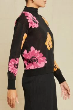 Bloom Organic Cotton Sweater - Floral Jacquard - ReAmour 9 Bloom Organic Cotton Sweater - Floral Jacquard - ReAmour -AGOLDE Shop 0667 Bloom Bold Floral Jacquard 15030 web e00431dc 704c 48d5 ab57 4747621b97fc