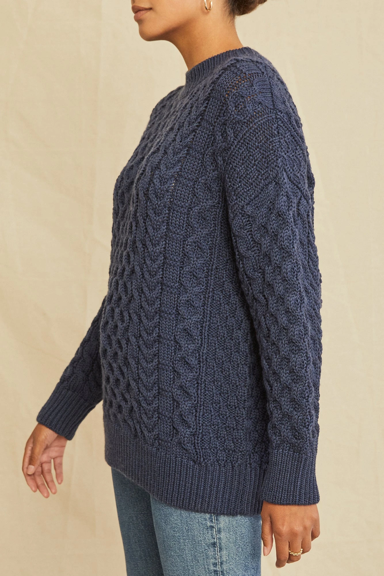 Hope Wool Sweaters - Navy 2 Hope Wool Sweaters - Navy - Image 2