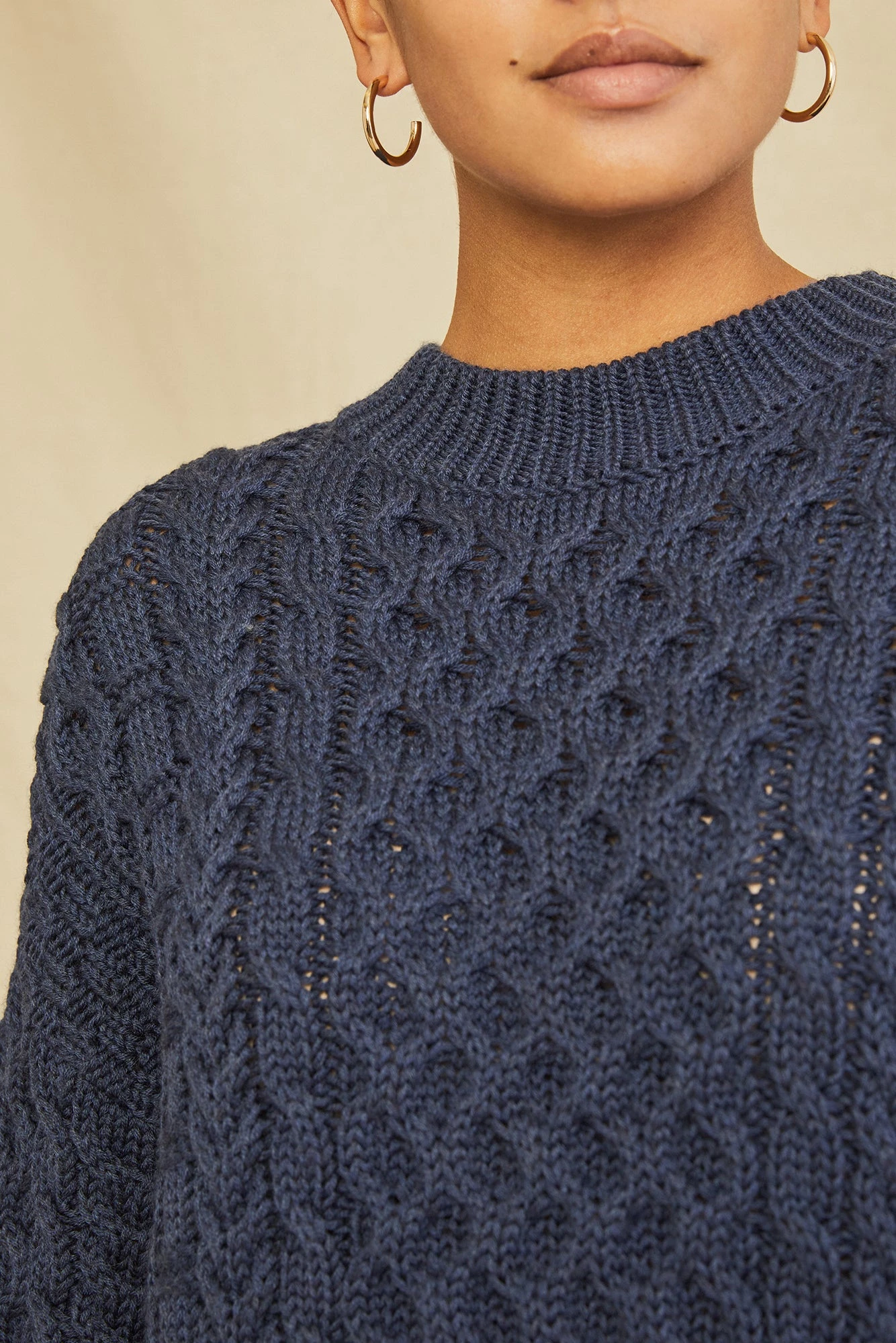 Hope Wool Sweaters - Navy 4 Hope Wool Sweaters - Navy - Image 4