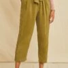 Eve Cottonseed Cupro Pants - Matcha