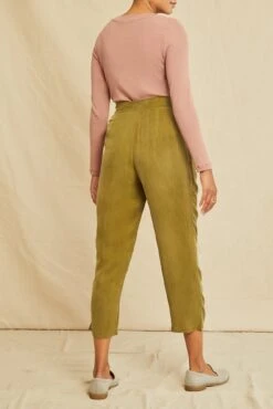 Eve Cottonseed Cupro Pants - Matcha -AGOLDE Shop 0704 Eve Matcha 3971 web 458d1f71 0ac4 4087 8fd7 aa8a1e2ce0d4