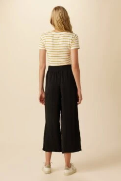 Salice Mixed Cupro Pants - Black -AGOLDE Shop 0721 Salice Mixed Media Black 3