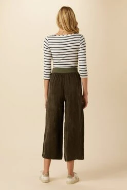 Salice Mixed Cupro Pants - Olive 8 Salice Mixed Cupro Pants - Olive -AGOLDE Shop 0721 Salice Mixed Media Olive 3