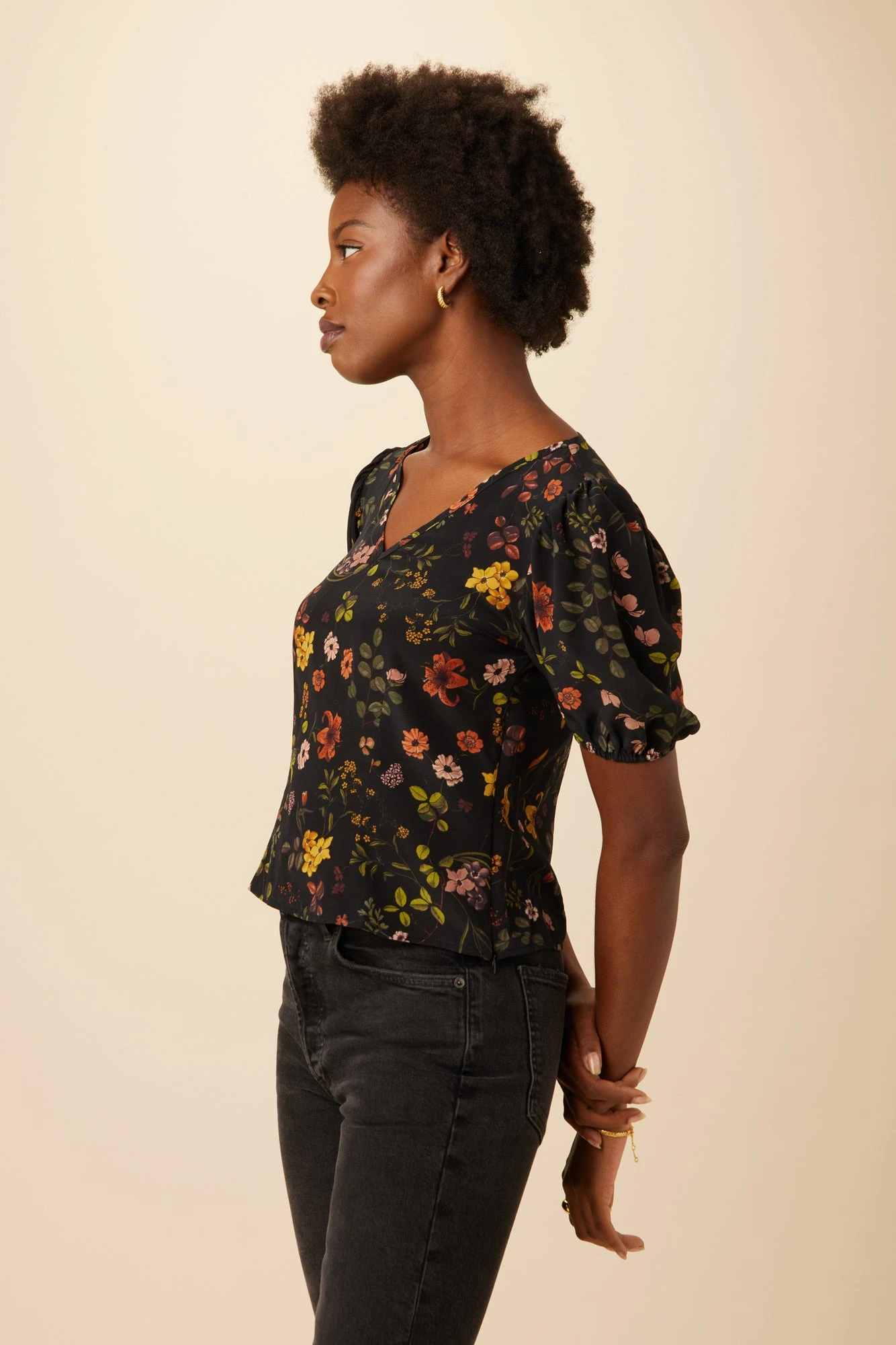 Juliana Washable Silk Blouse - Saint Germain Floral 2 Juliana Washable Silk Blouse - Saint Germain Floral - Image 2