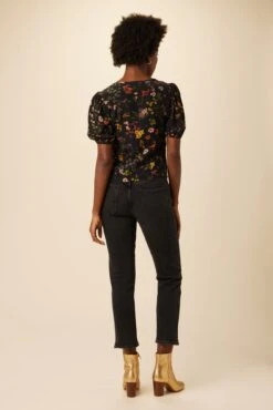 Juliana Washable Silk Blouse - Saint Germain Floral 6 Juliana Washable Silk Blouse - Saint Germain Floral -AGOLDE Shop 0753R1 Juliana St. Germain Floral 3