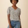 Juliana Washable Silk Blouse - Tiger Eye Silver