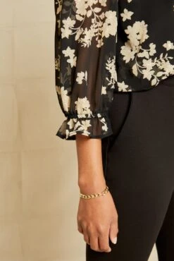 Myra Upcycled Blouse - Champagne Chiffon -AGOLDE Shop 0758 Myra Chiffon Champagne Chiffon 10028 web