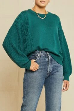Emilie Wool Sweater - Dark Green