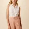 Geena Organic Cotton Blouse - Natural