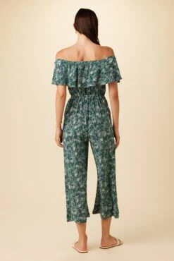 Lucia Washable Silk Jumpsuit - Green Palm 8 Lucia Washable Silk Jumpsuit - Green Palm -AGOLDE Shop 0794R1 Lucia Green Palm 3