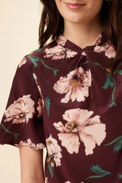 Seville Washable Silk Blouse - Paysage Sepia -AGOLDE Shop 0806 Seville Paysage Sepia 4