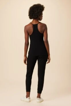 Jada Dream Rib Tank - Black -AGOLDE Shop 09 1329 Jada Dream Rib Black 3