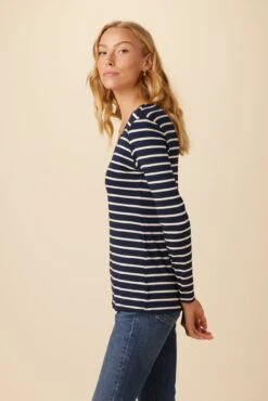 AGOLDE Shop -AGOLDE Shop 10070 LS Itana Dream Knit Basque Stripe 2