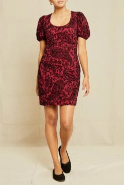 Jules Upcycled Dress - Bordeaux