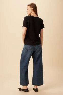 Mallorca Dream Knit Tee - Black -AGOLDE Shop 10082 Mallorca Black 3