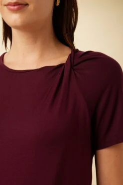 Mallorca Dream Knit Tee - Plum -AGOLDE Shop 10082 Mallorca Plum 4