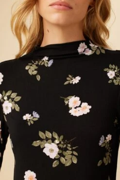 Lux Viscose Knit Turtleneck - Ladera Floral -AGOLDE Shop 10087 Lux Print Ladera Floral 4