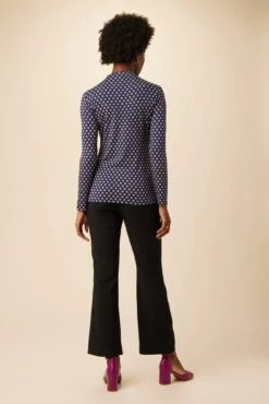 Lux Viscose Knit Turtleneck - Mia Dot 6 Lux Viscose Knit Turtleneck - Mia Dot -AGOLDE Shop 10087 Lux Print Mia Dot 3