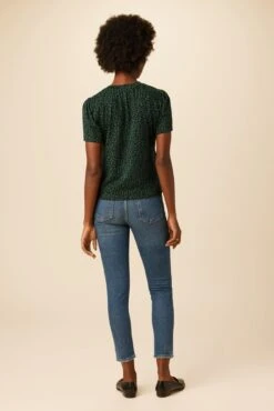 Odilia Reverie Knit Tee - Forest Leopard -AGOLDE Shop 10089 Odilia Reverie Forest Leopard 3