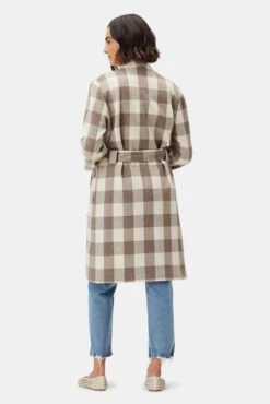 Zuly Wool Twill Coat - Natural Buffalo Check -AGOLDE Shop 10090R1 Zuly Natural Buffalo Check 3 d43b3567 182c 49aa aa81 87d44fe4f221