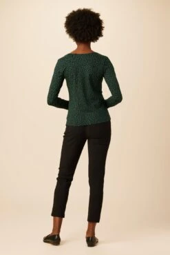 Corsica Reverie Knit Top - Forest Leopard -AGOLDE Shop 10093 Corsica Reverie Forest Leopard 3