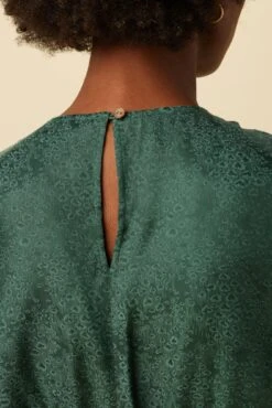 Fantasia Cupro Viscose Jacquard Jumpsuit - Darkest Spruce 9 Fantasia Cupro Viscose Jacquard Jumpsuit - Darkest Spruce -AGOLDE Shop 10097 Fantasia Jacquard Darkest Spruce 5