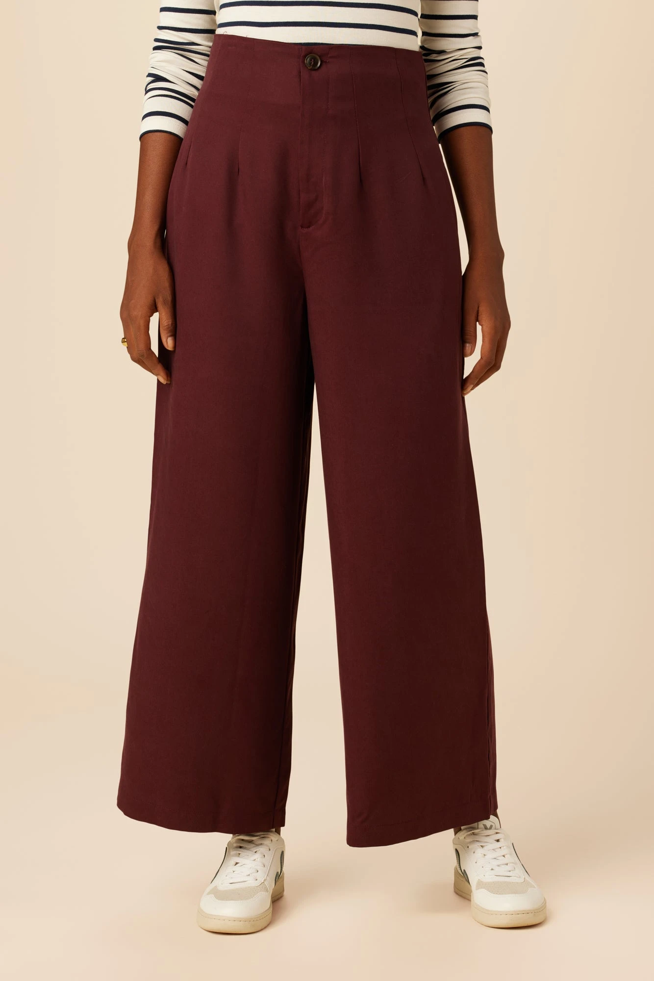 Theo Tencel Twill Pant - Wine 1 Theo Tencel Twill Pant - Wine