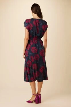 Marianna Ecovero Dress - Paysage Berry -AGOLDE Shop 10127 Marianna Viscose Lined Paysage Berry 3