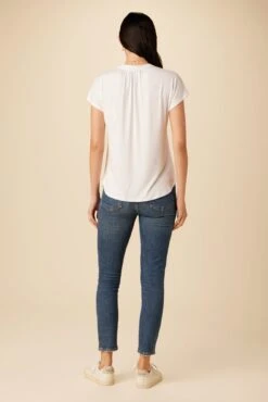 Atlanta Dream Knit Top - White -AGOLDE Shop 10131 Atlanta Modal White 3