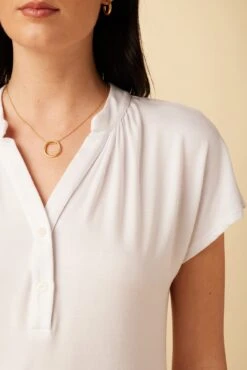 Atlanta Dream Knit Top - White -AGOLDE Shop 10131 Atlanta Modal White 4