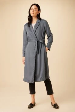 Celosia Tencel Twill Coat - Slate