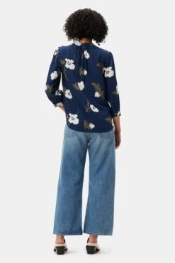 Charlotte Washable Silk Blouse - Luna -AGOLDE Shop 10140 Charlotte Silk Luna 3