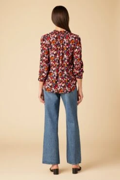 Charlotte 3/4 Sleeve Ecovero Blouse - Villa Floral 6 Charlotte 3/4 Sleeve Ecovero Blouse - Villa Floral -AGOLDE Shop 10143 Charlotte Viscose Villa Floral 3