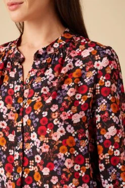 Charlotte 3/4 Sleeve Ecovero Blouse - Villa Floral 7 Charlotte 3/4 Sleeve Ecovero Blouse - Villa Floral -AGOLDE Shop 10143 Charlotte Viscose Villa Floral 4