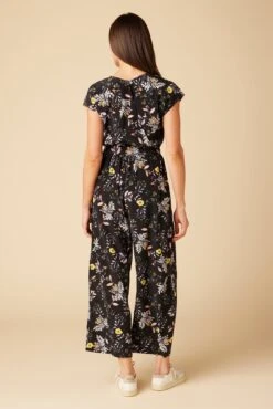 Wynnie Washable Silk Jumpsuit - French Jardin Black -AGOLDE Shop 10150 Wynnie Silk French Jardin 3