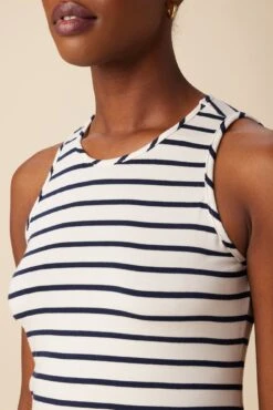 Jillian Dream Knit Tank - Marine Stripe -AGOLDE Shop 10177 Jillian Dream Knit Harbor Stripe Marine 4