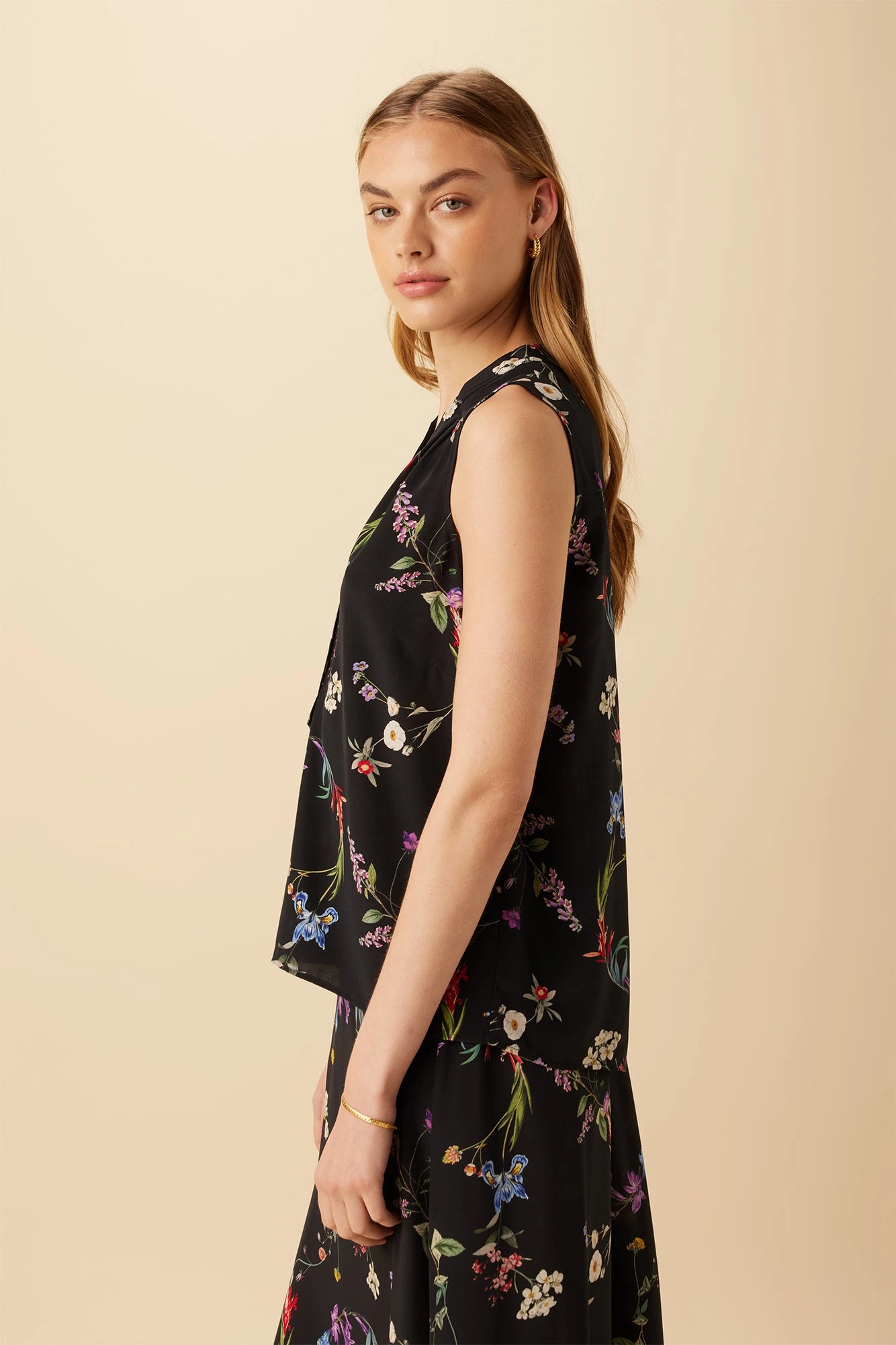 Amy Washable Silk Blouse - Marin Floral 2 Amy Washable Silk Blouse - Marin Floral - Image 2