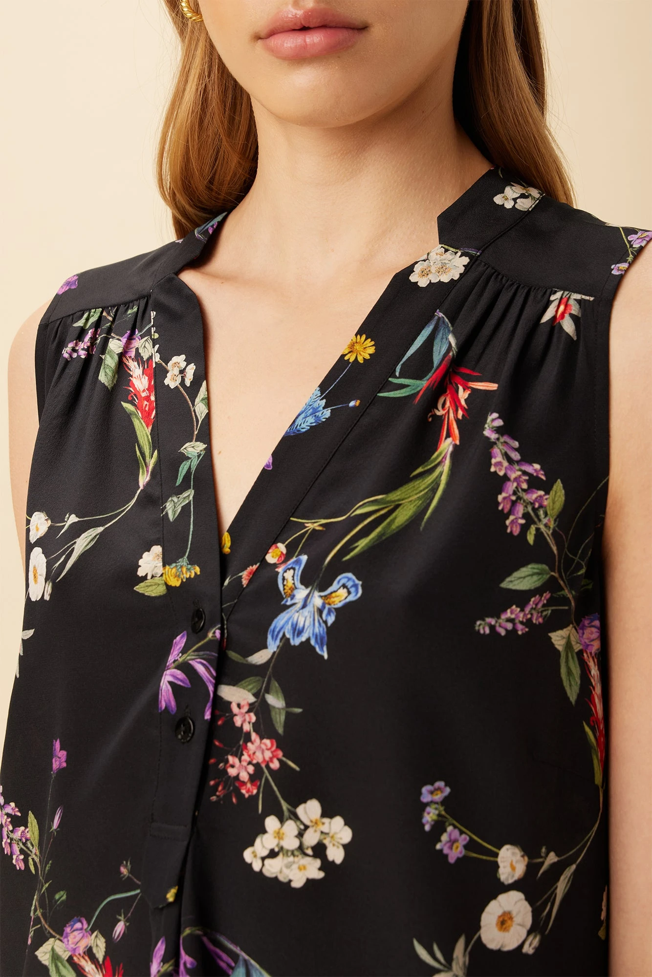 Amy Washable Silk Blouse - Marin Floral 4 Amy Washable Silk Blouse - Marin Floral - Image 4