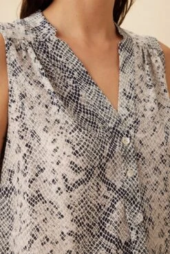 Amy Washable Silk Blouse - Serpentine -AGOLDE Shop 10209 SL Amy Silk Serpentine 4