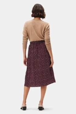 Ollie Washable Silk Skirt - Doucet Dot Vineyard -AGOLDE Shop 10235 Ollie Silk Doucet Dot Vineyard 3