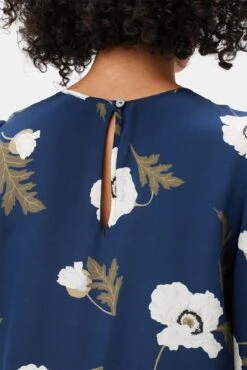 Darla 3/4 Sleeve Washable Silk Dress - Luna -AGOLDE Shop 10237 Darla LS Luna 5