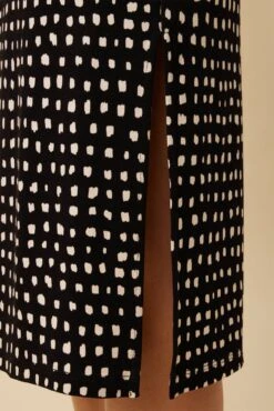 Vindy Viscose Knit Skirt - Valencia Dot Black -AGOLDE Shop 10276 Vindy Viscose Valencia Dot Black 5