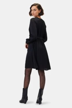 Ivy Long Sleeve Dress - Black -AGOLDE Shop 10290 LS Ivy Recycled Poly Black 3