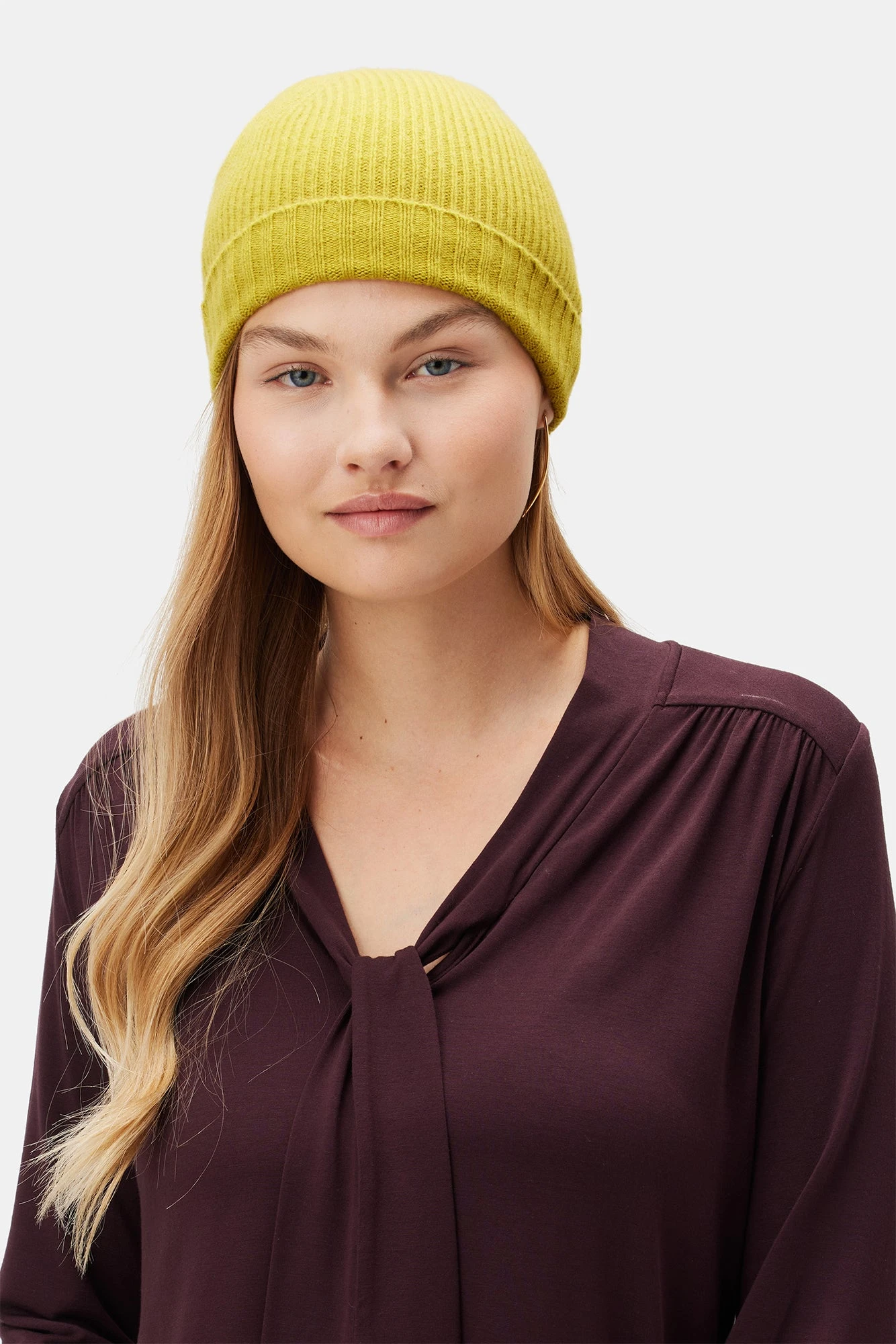 Colby Cashmere Beanie - Pistachio 1 Colby Cashmere Beanie - Pistachio