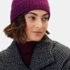 Colby Cashmere Beanie - Syrah